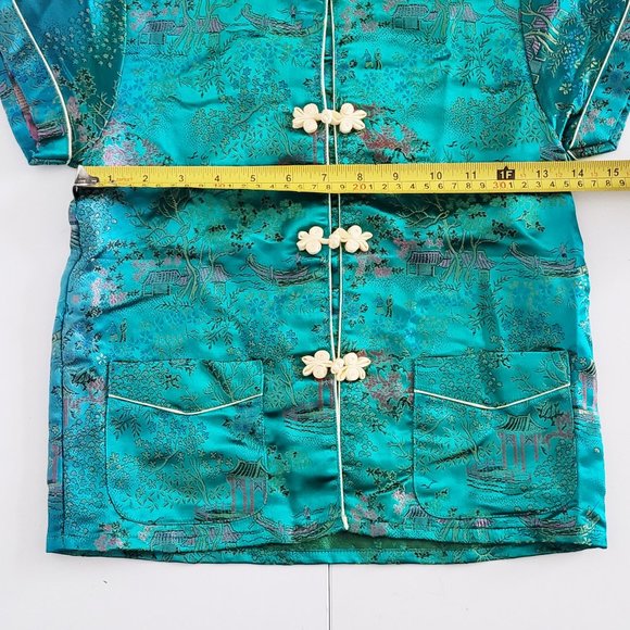 Vintage Children Traditional Chinese Pyjama Shirt and Pants Set - Size Youth 8 - Picture 9 of 14